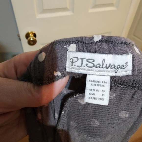 P.J. Salvage Gray Polka Dot Pajama Set - Picture 5 of 6